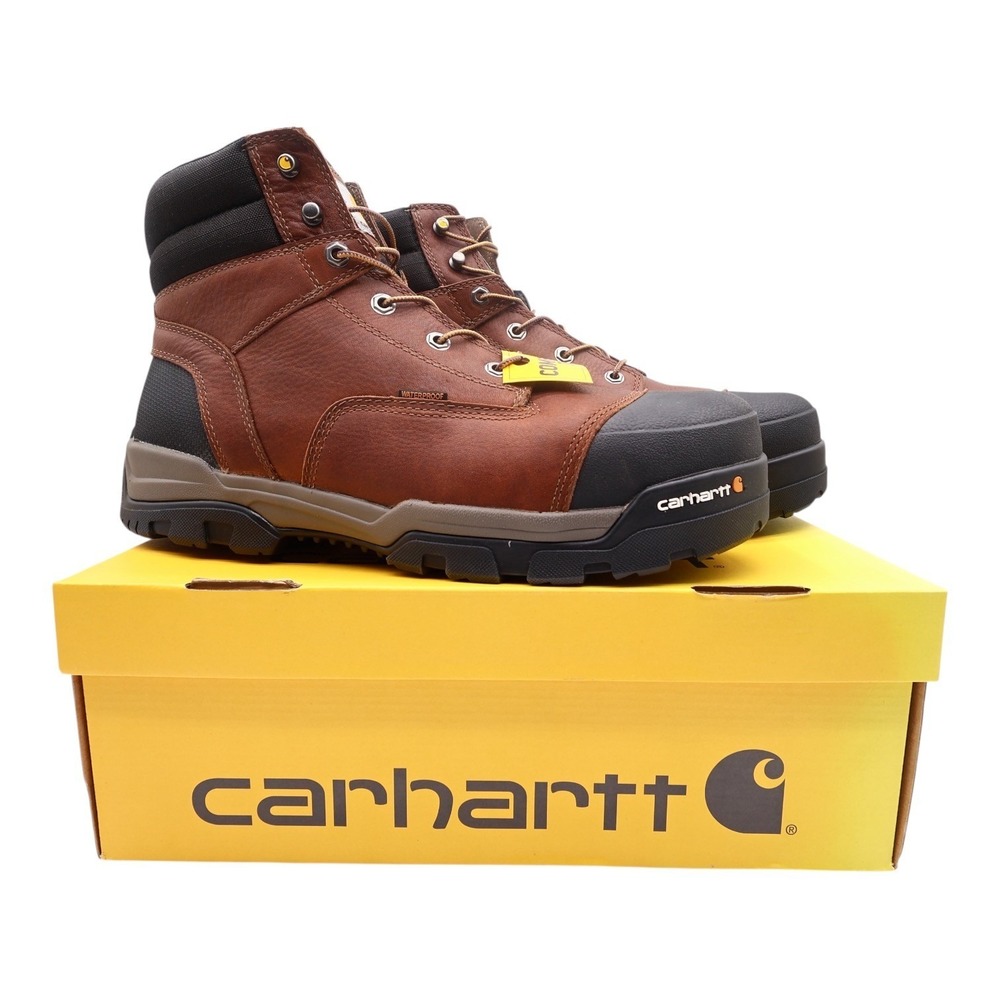 Carhartt CME6355 6-Inch Waterproof Work Boot Mens 13 Brown Leather New